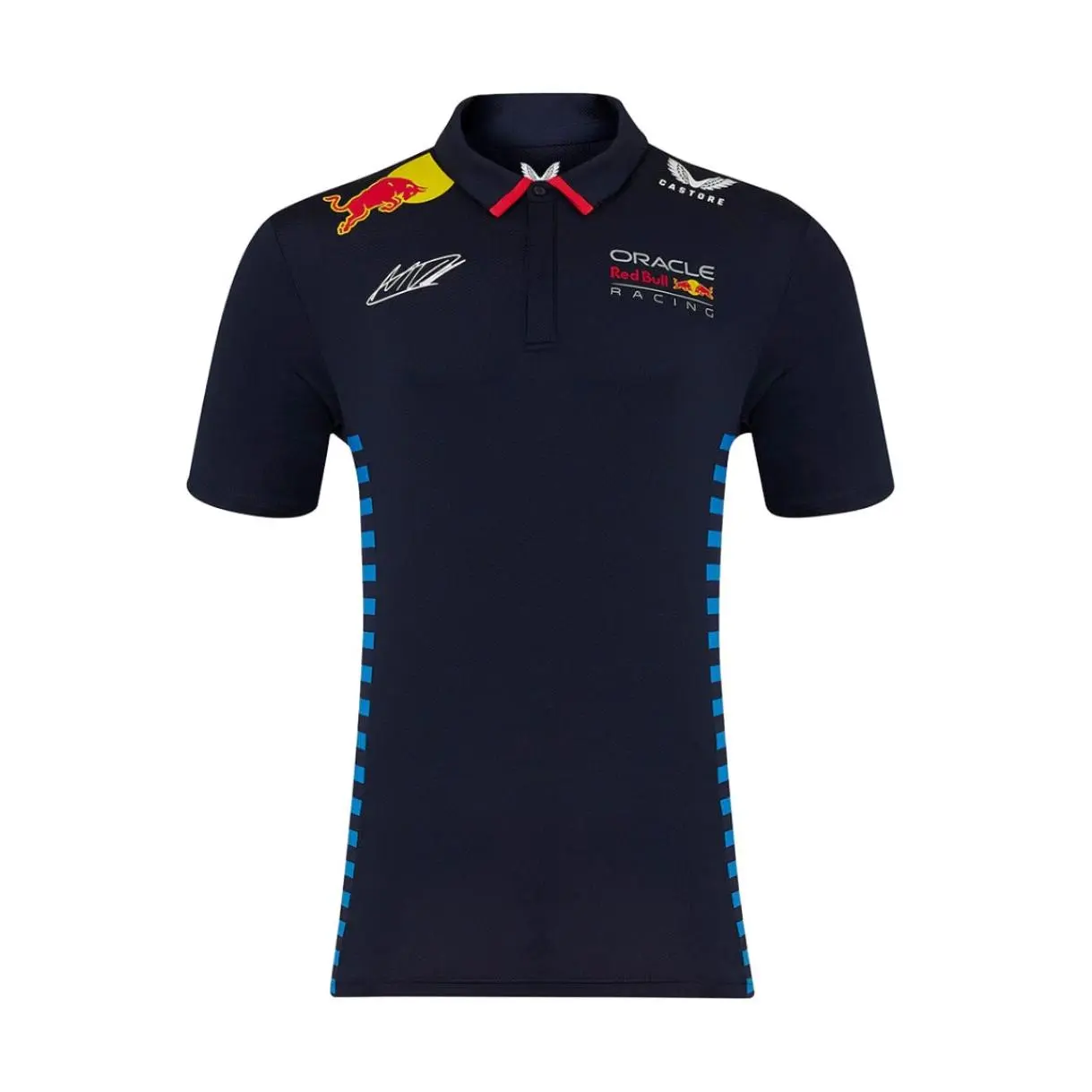 Red Bull Racing F1 Men's 2024 Max Verstappen Team Polo Shirt- Navy
