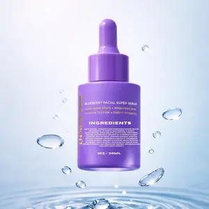 PALZSKIIN Blueberry Dark Spot Correcting Serum 10% Niacinamide 3% NAG + Hyaluronic Acid Moisturizer for Sensitive Skin Repair Hydrate