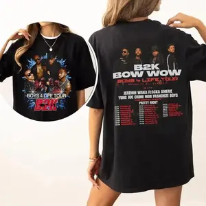 B2K Bow Wow Boys 4 Life Tour 2026 Shirt, Y2K R&B Concert Tee, Vintage Hip Hop Graphic, Unisex Music Fan Shirt