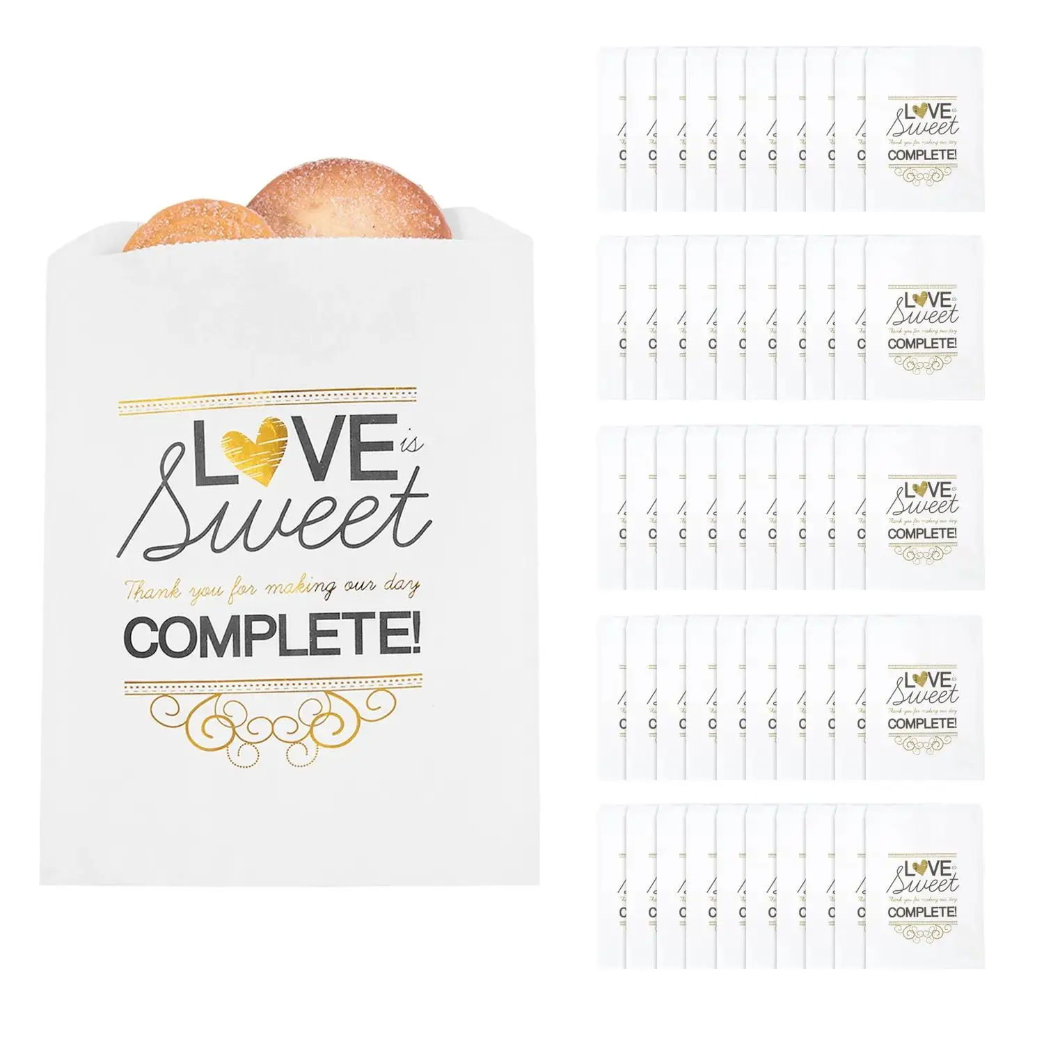 5 3/4" x 8" Bulk 150 Pc. A Sweet Thank You Cookie Treat Bags