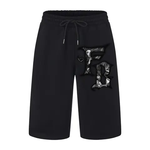 FB County Heavyweight Graphic Baggy Fleece Shorts