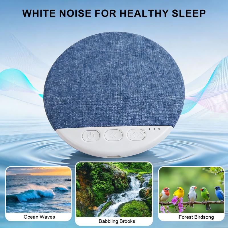 Ultra-Thin Bluetooth Pillow Speaker with Bluetooth 5.4, 3D White Noise, Soft Immersive Sound Field, Pillow CD Player for Bedtime Music & Audiobooks, Headphone-Free Sleep Speaker, Compatible with Android & iOS(Without charging cable)