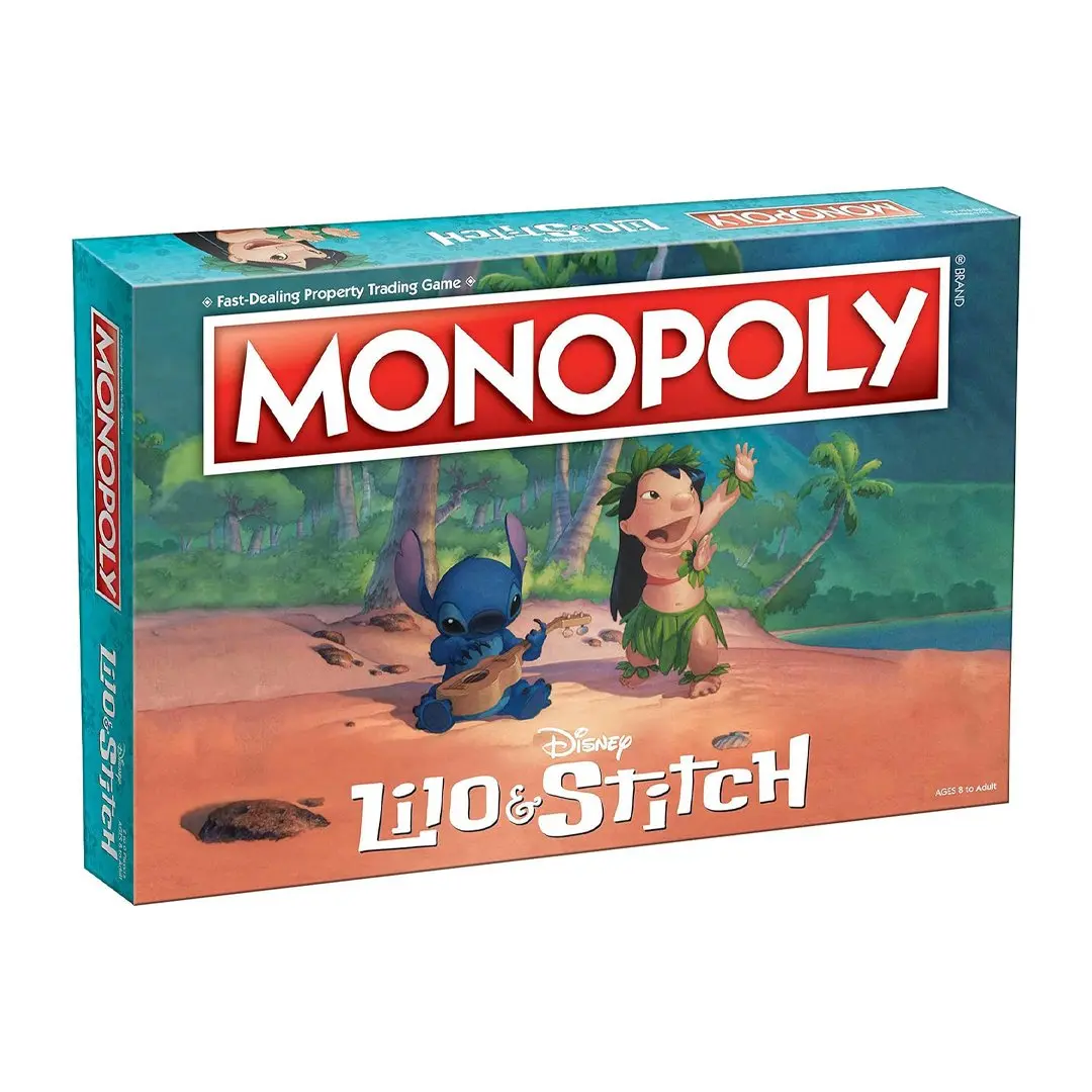 Hasbro Monopoly - Lilo & Stitch Tabletop Board Game, Board Games Family Favorite for Learning Fun