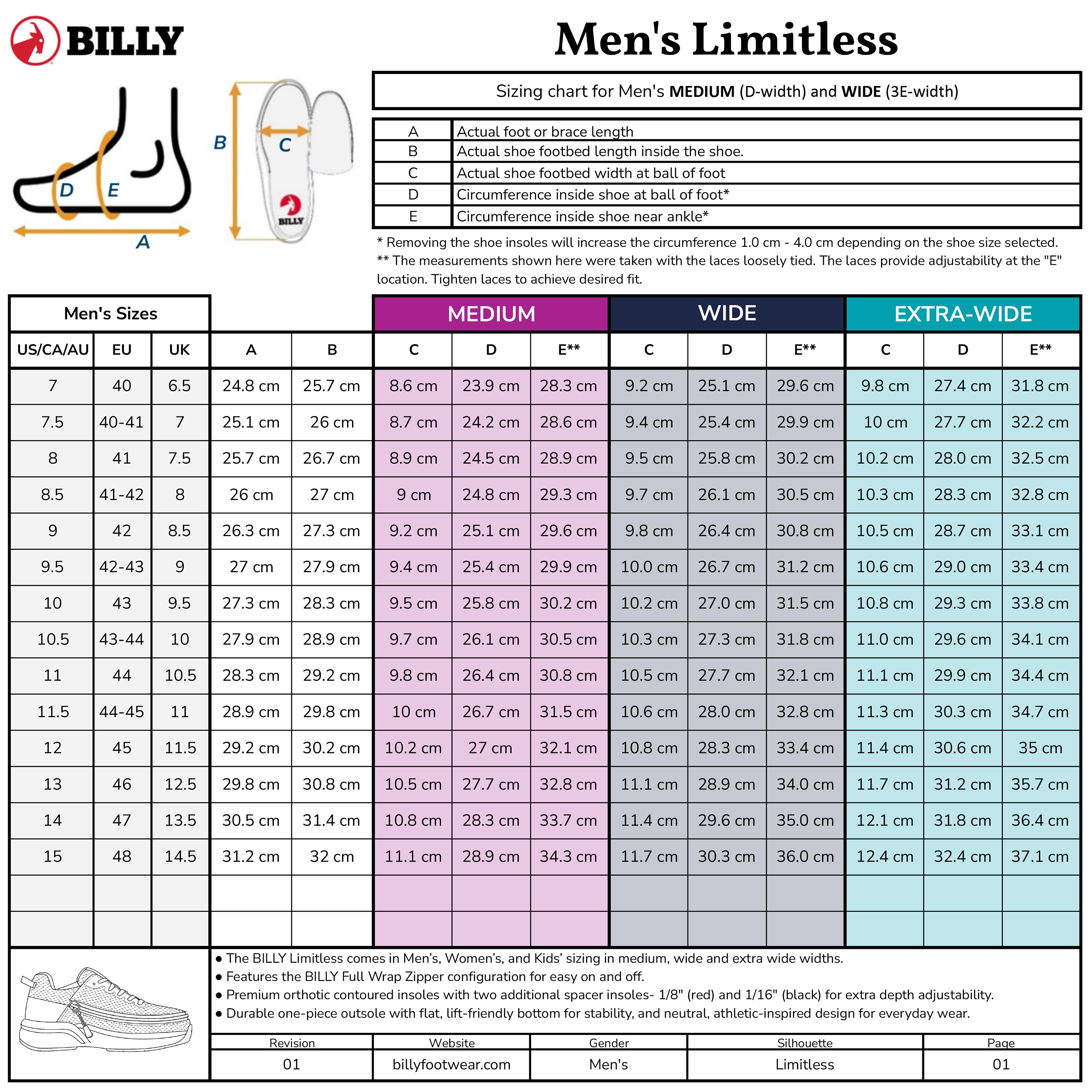 Men's BILLY Limitless