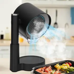 Westdeer Portable Range Hood, 2026 Upgraded Desktop Exhaust Fan with 3 Filter System, Countertop Range Hood 3-Speed, Angle-adjust, Low Noise, Detachable Filter & Oil Collector, Washable, for BBQ, Hot Pot, RV