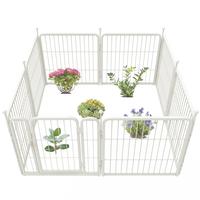 24in(H)x15.2ft(L)-7Panels+1Gate (White)