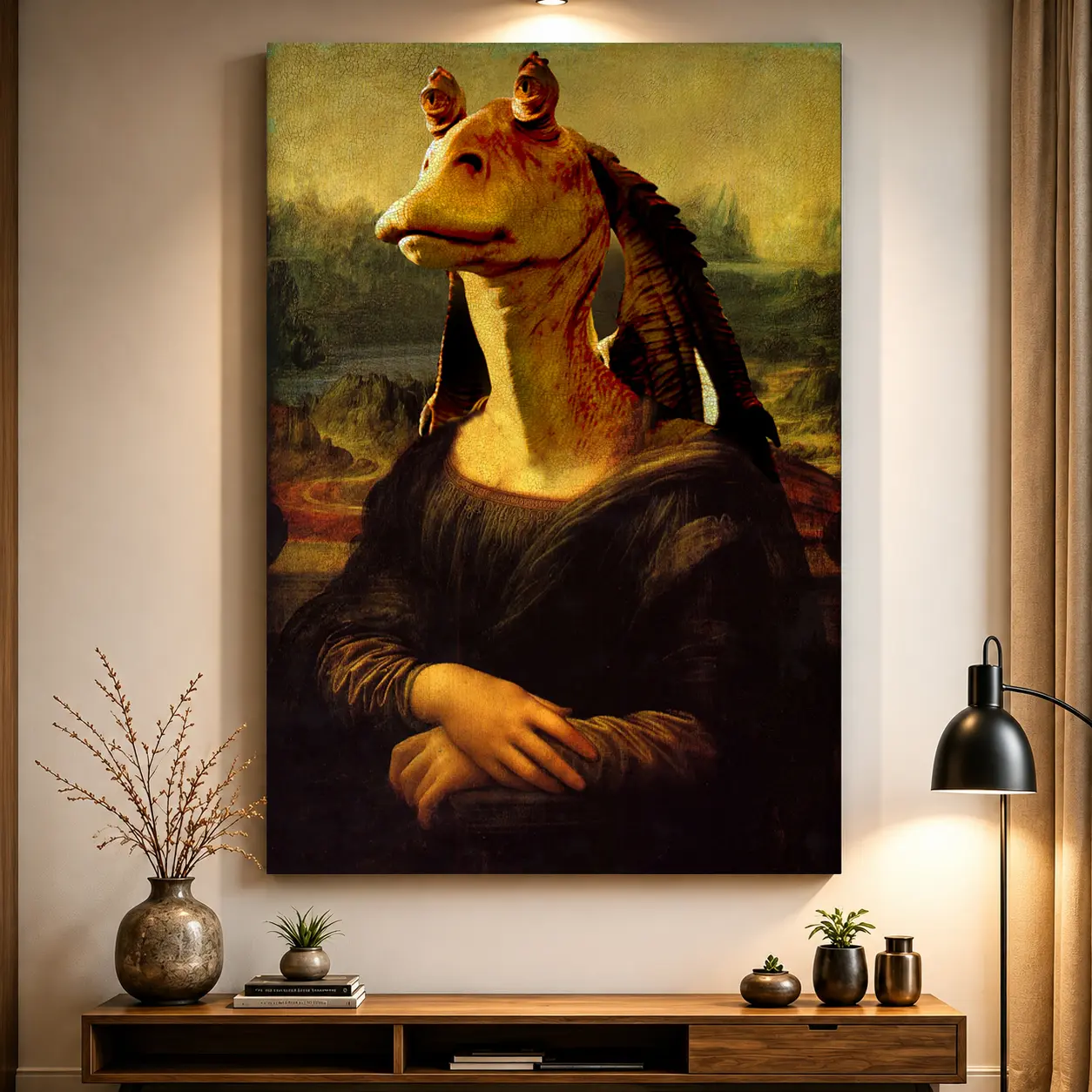 NOT The Mona Meesa Trendy Funny Wall Art Poster – Viral Meme Room Decor