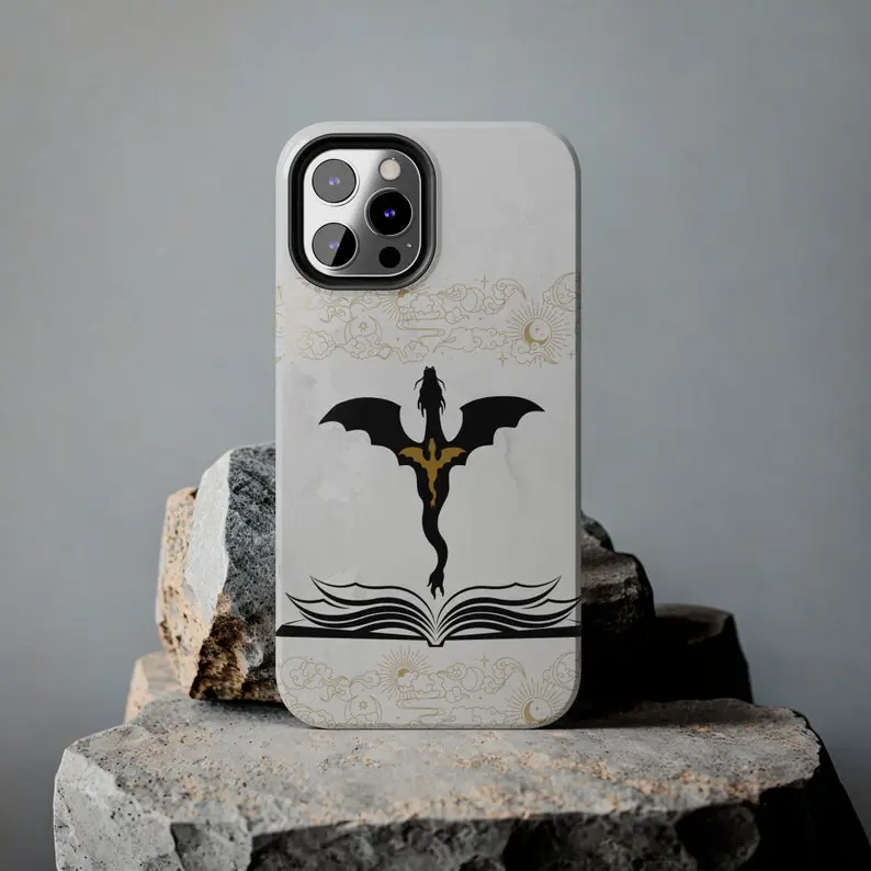 Fourth Wing Phone Case, Fantasy iPhone Case, Dragon Phone Cases, Fantasy Themed Phone Case, Gift for Fantasy Book Lover, Fourth Wing Merch For iphone 17 pro case 16 max plus air 15 14 13 & For Samsung Galaxy S25 S24 Ultra Galaxy A15 A16 5G