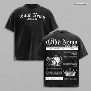 JESUS IS KING Vintage Washed T-Shirt | Christmas & Thanksgiving Faith Gift