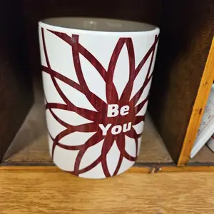 15oz Ceramic Mug - Be you mandala