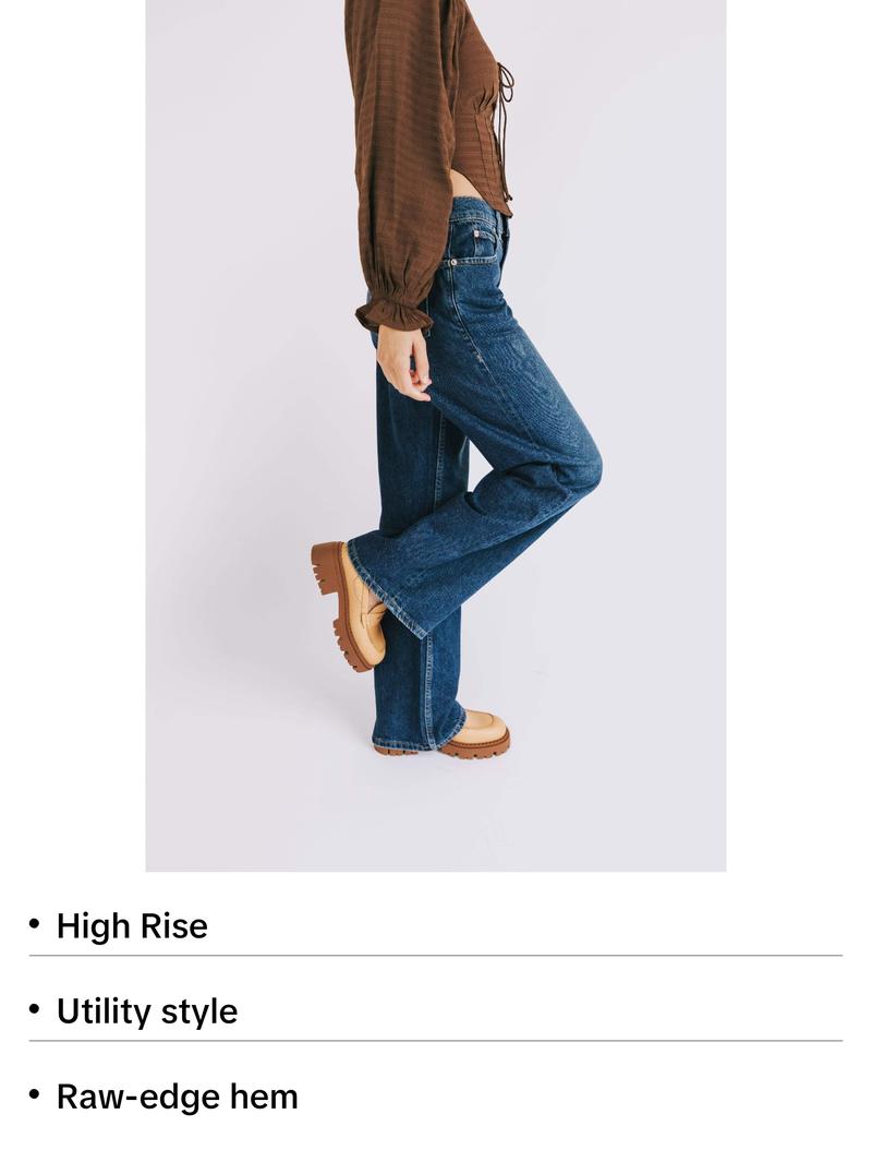 FREE PEOPLE - Tinsley Baggy High-Rise Jeans