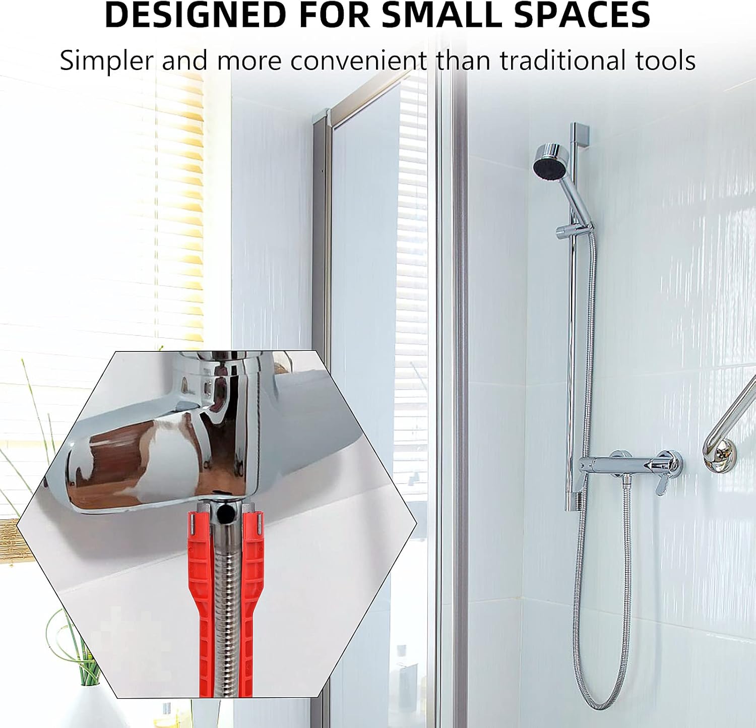 14-in-1 Faucet and Sink Installer,Faucet and Sink Wrench, Multi-functional Wrench for Toilet, Sink, Bathroom, Kitchen Plumbing Installation and Repairs