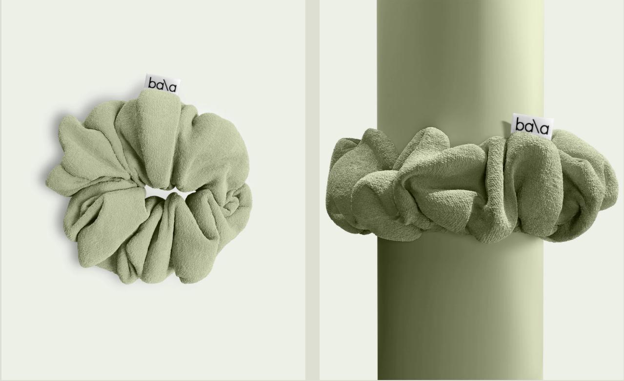 Bala Mat Scrunchie – Stylish Yoga & Exercise Mat Holder | Soft, Absorbent Fabric | 8"x8"x4" | Easy Storage | 1-Pack