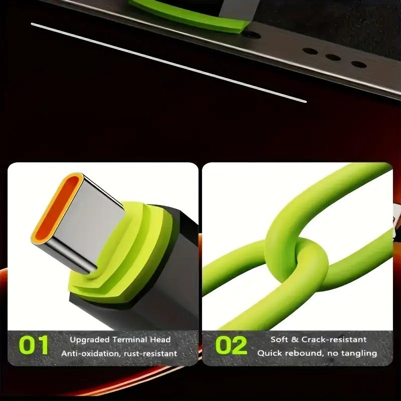 Buy 1 Get 1 Free 240W Fast Charging Cable Mobile Data Cable Smart Quick Charge High-Power Compatible with Apple Type-C Charging for Smartphone & Cellphone Electronic Device Charger