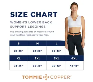 Tommie Copper Ultra Temp Lower Back Support Leggings