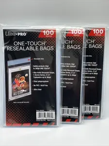 Ultra Pro One-Touch Resealable Bags 3 Packs of 100, 300 Total Bags