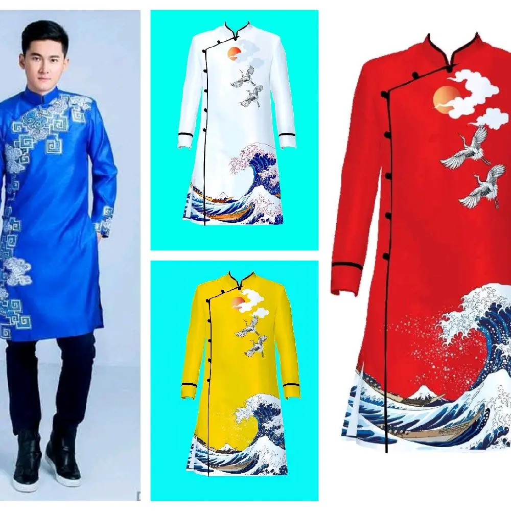 Áo Dài Nam ( Vietnamese Size )/ Men Ao Dai / Boy Ao Dai / Luna Ao Dai / Vietnamese Ao Dai / Áo Dài Tết / Wedding Party Ao Dai