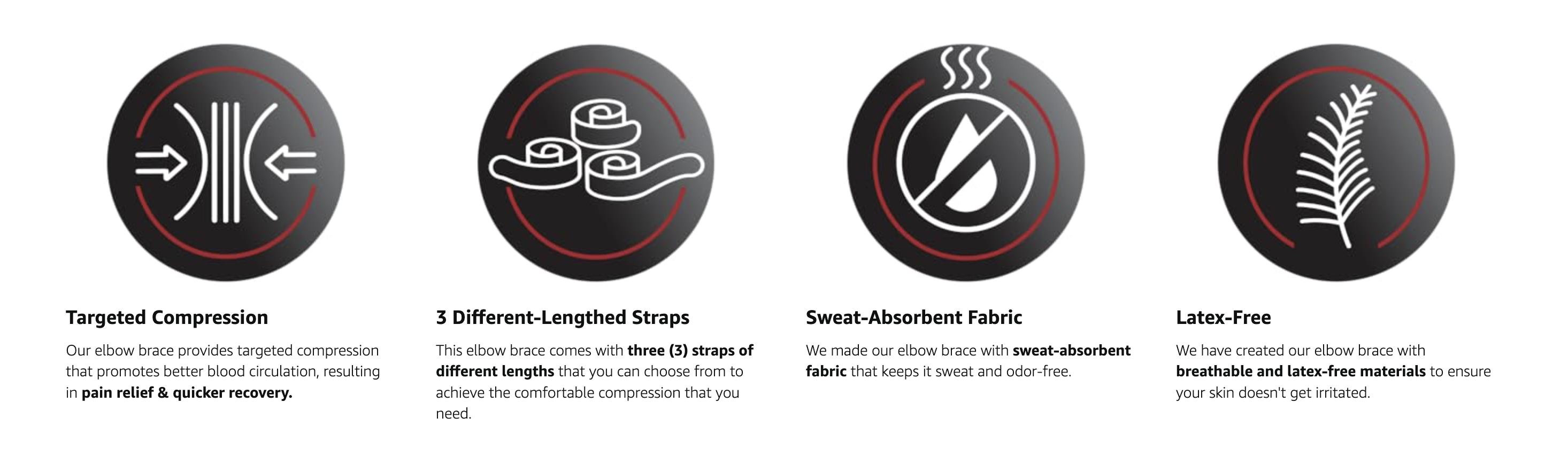 Elbow Brace for Pain Relief | Adjustable Support for Tennis Elbow, Golf Elbow & Daily StrainElbow Brace for Pain Relief | Adjustable Support for Tennis Elbow, Golf Elbow & Daily Strain Elbow Brace for Pain Relief | Adjustable Support for Tennis Elbow, Golf Elbow & Daily StrainElbow Brace for Pain Relief | Adjustable Support for Tennis Elbow, Golf Elbow & Daily Strain