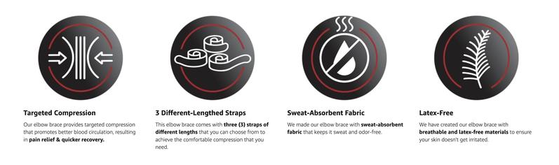 Elbow Brace for Pain Relief | Adjustable Support for Tennis Elbow, Golf Elbow & Daily StrainElbow Brace for Pain Relief | Adjustable Support for Tennis Elbow, Golf Elbow & Daily Strain
