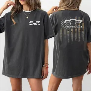 Chevrolet American Flag Camo 2 Side T-Shirt Sweatshirt Hoodie Patriotic Chevrolet Design Streetwear casual Vibrant colors Military Inspired Apparel