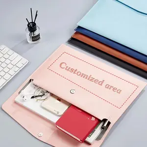 1pc Personalized A4 Folder | Magnetic Closure, | Large Capacity Business Office Organizer | Ideal for Birthday, Back to School, Valentine'S Day, New Year Gifts