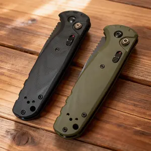 4300 Folding Pocket EDC with Durable D2 Steel and Lightweight G10 Handle, Smooth One-Hand Use for Everyday Carry; Reliable Outdoor Gear for Camping, Hiking, Fishing, Travel and Daily Tasks.Practical, High-Quality Gift Choice for Men