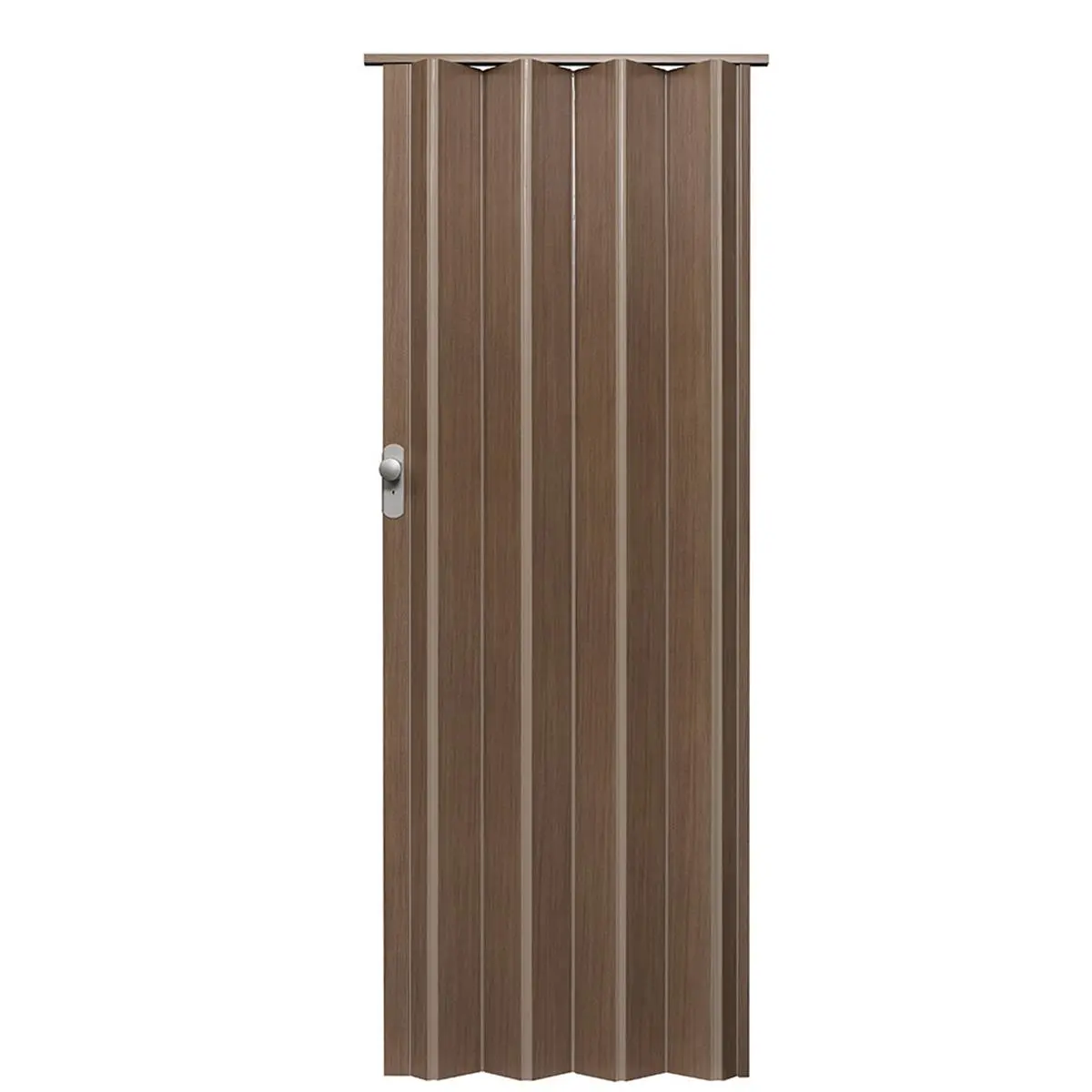 212 MAIN Homestyle Vinyl Marquis Bifold Door - 36x80", Nutmeg Finish, European Look, Lockable Latch, Quiet Slide, All Hardware Included