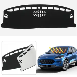 Custom Fit Dash Mat for 2020-2026 Ford Escape Non-Slip UV Protection Anti-Glare Dashboard Cover Black