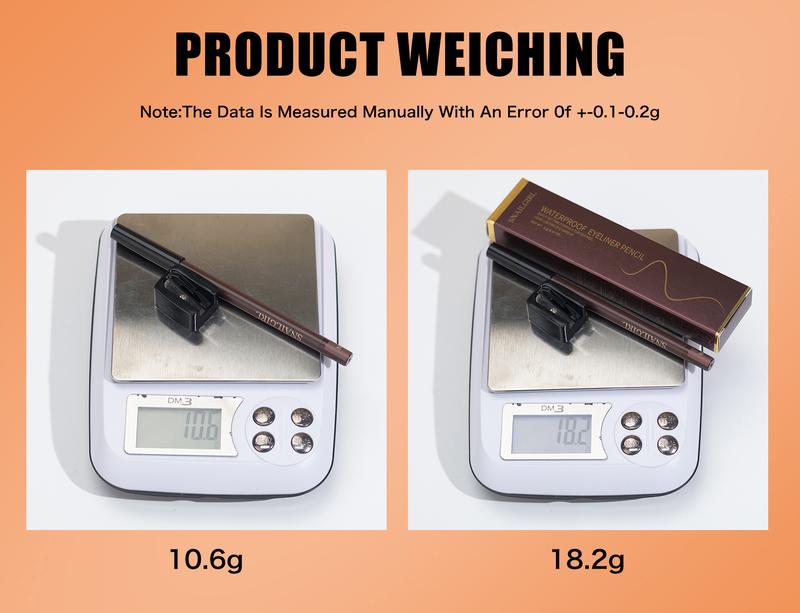 Waterproof Eyeliner Pencil - Long-lasting, Sweat-proof, Smudge-proof & Transfer-resistant - Cream Mousse Texture - Intensifies Eye Color - Doesn't Easily Flake or Clump