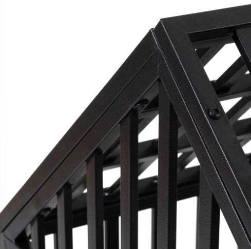 Extra Large Dog Crate Villa for Large Breeds, Indoor Dog House with Toilet Separation, Heavy-Duty Kennel for Golden Retrievers & Labradors