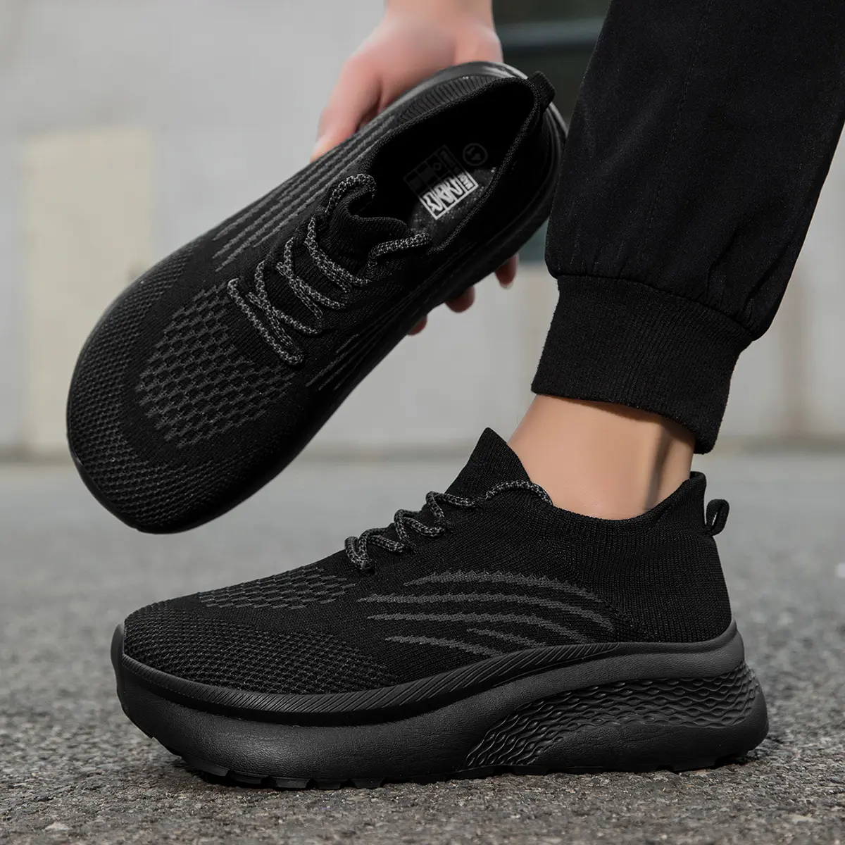 Men's Extra Wide Athletic Walking Sneakers - Bunion-Friendly Nylon Slip-On with Orthopedic Support for Plantar Fasciitis