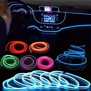【5M USB Powered Car Interior LED Stripe Light】Ambient Light, Car Interior Ambient Lighting, Flexible Car Decorative Light - Multi-Purpose Car Decor Universal for RV, SUV, Truck, ambient lighting car