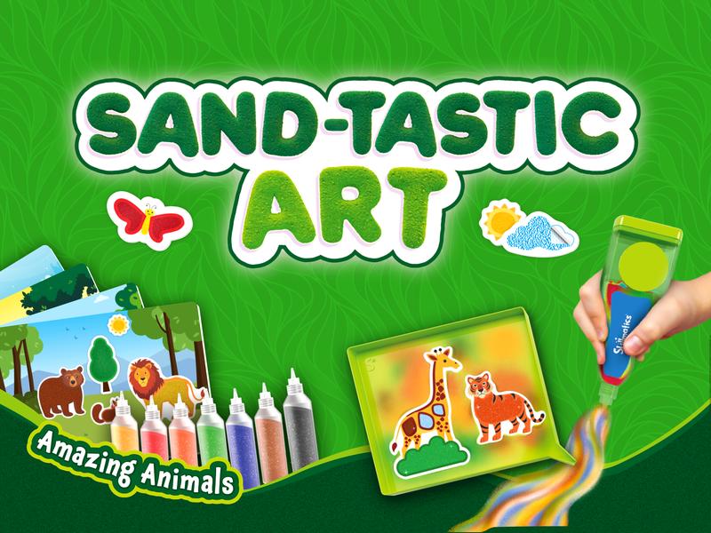 Skillmatics Sand-Tastic Art - Art & Craft Activity for Kids with Craft Kits and Supplies, DIY Creative Activity for Ages 4 to 10 Sticker Play
