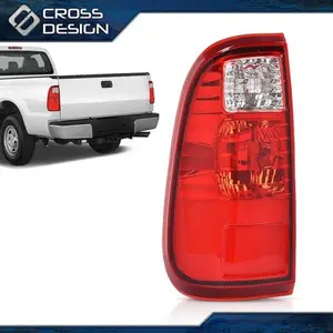 CROSSDESIGN Red Tail Light Driver Side Fit For 08-16 Ford F-250 F-350 F-450 F-550 Super Duty