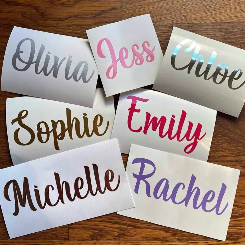 Name decals
