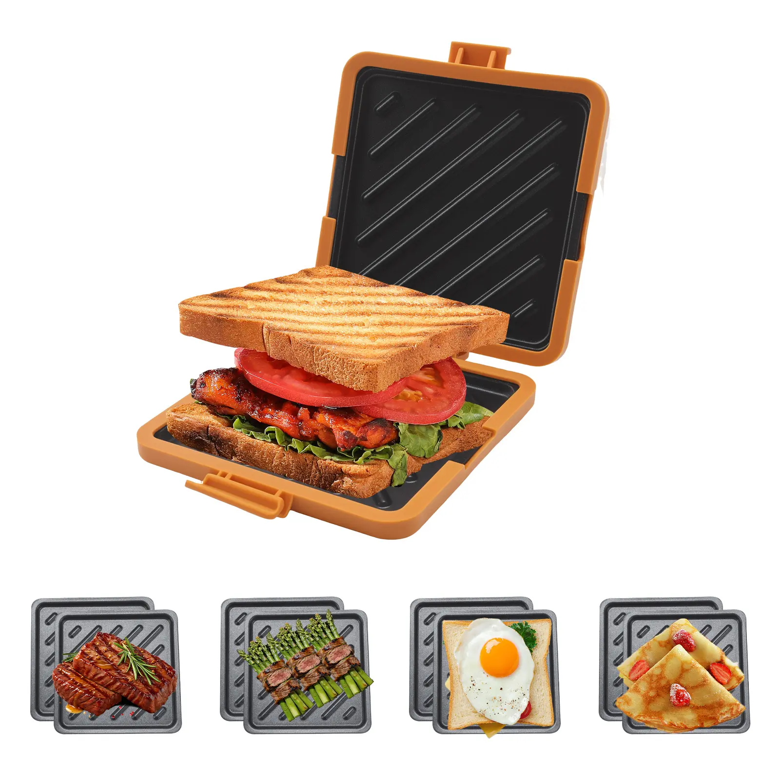 2026 New Microwave Cheese Melter & Breakfast Maker - Microwave Cookware, Sandwich Baking Pan Mold, Quick-Cook Kitchen Gadget for Busy Mornings, Dishwasher Safe, Easy-to-Clean for Waffles, Panini