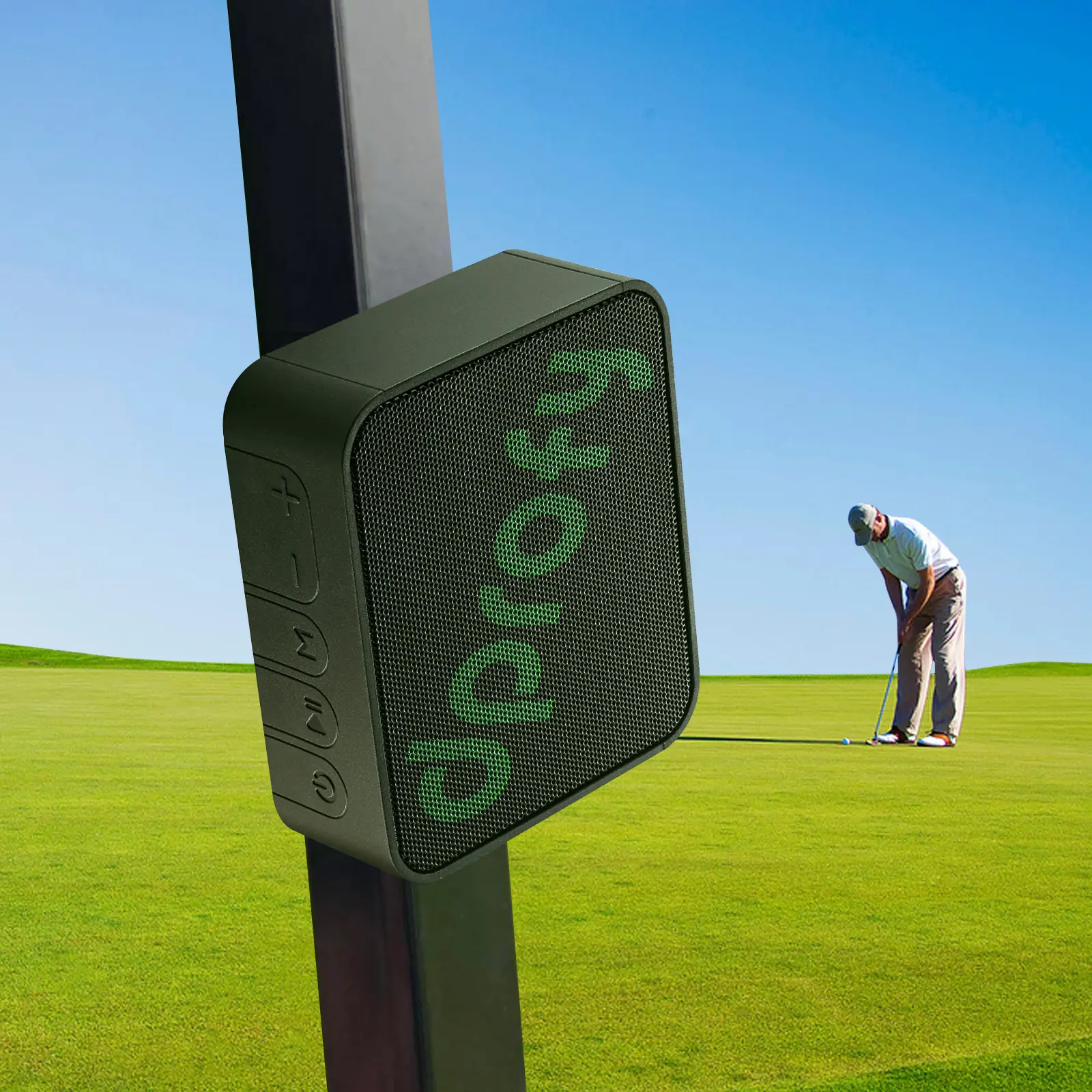 Dprofy Magnetic Golf Speaker, Golf Cart Speakers, IPX6 Waterproof, TWS Pairing, BT 5.4, 24H Playtime, TF Card Input, Portable Wireless Speaker Also for Home/Party/Outdoor/Beach