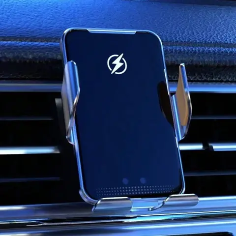 15W Fast Wireless Car Charger Mount, Auto Clamping Air Vent Phone Holder, Wireless Charging Cell Phone Stand for iPhone 18 17 Pro Max 16 15 14 13 12 Samsung Galaxy S26 S25 S24 S23 S22