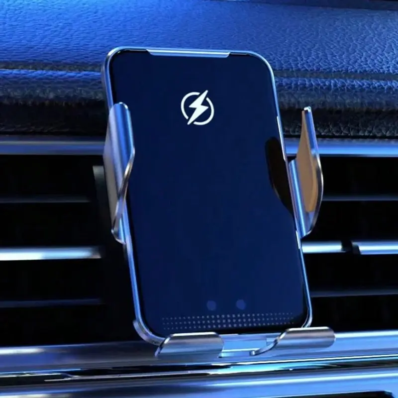 15W Fast Wireless Car Charger Mount, Auto Clamping Air Vent Phone Holder, Wireless Charging Cell Phone Stand for iPhone 18 17 Pro Max 16 15 14 13 12 Samsung Galaxy S26 S25 S24 S23 S22