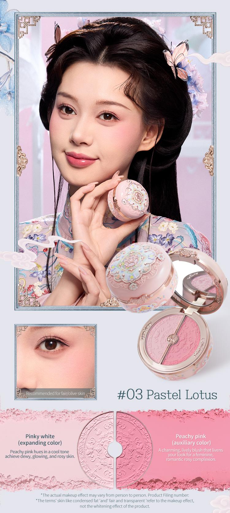 Flower Knows Butterfly Cloud Collar Collection Rouge Box Highlighting & Blush Duo, dealsforyoudays