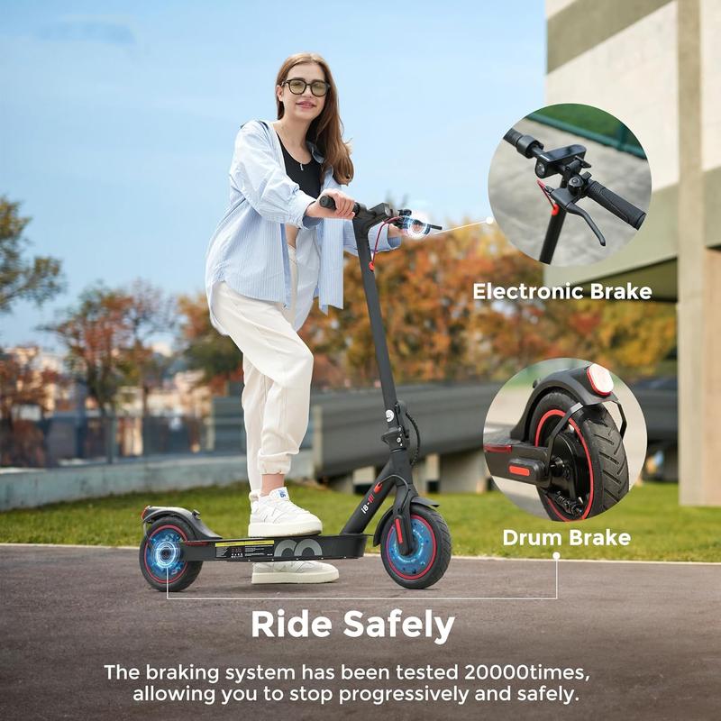 【New Year Sale】 Electric Scooter, 21MPH Max Speed, 500W Powerful Motor, 25-30 Miles Long Range,  36V13Ah Battery Portable Folding Commuting E-Scooter with App Control Dual Braking System App Control Scooteres