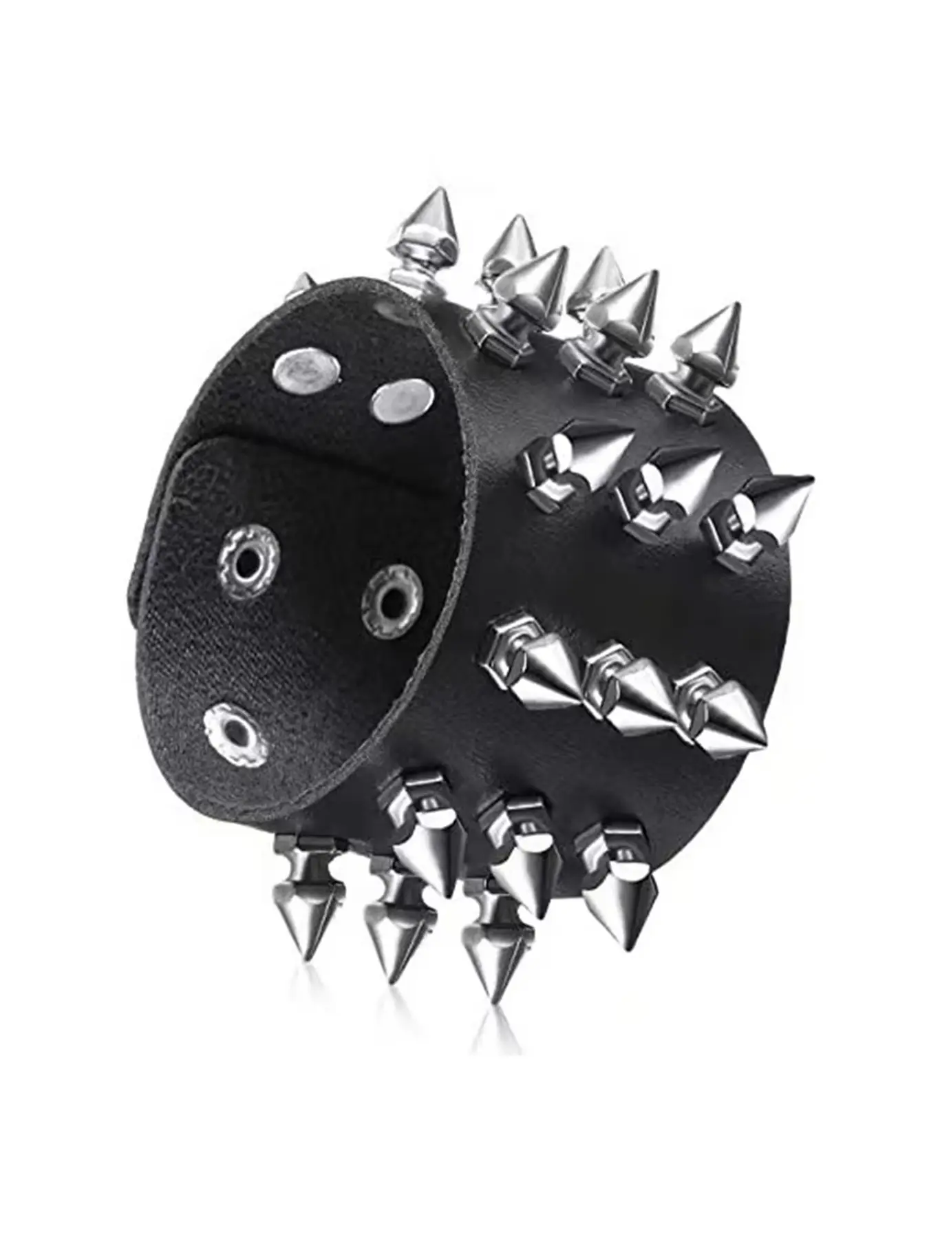 Fashion Punk Skull Rivet Bracelet Bangle, Bracelets Bangles, Unisex Street Style Gothic Jewelry for Halloween Party, Perfect Gift for Rock Fans