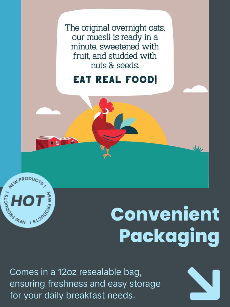 Classic Bircher Apple Cinnamon Muesli, 12oz