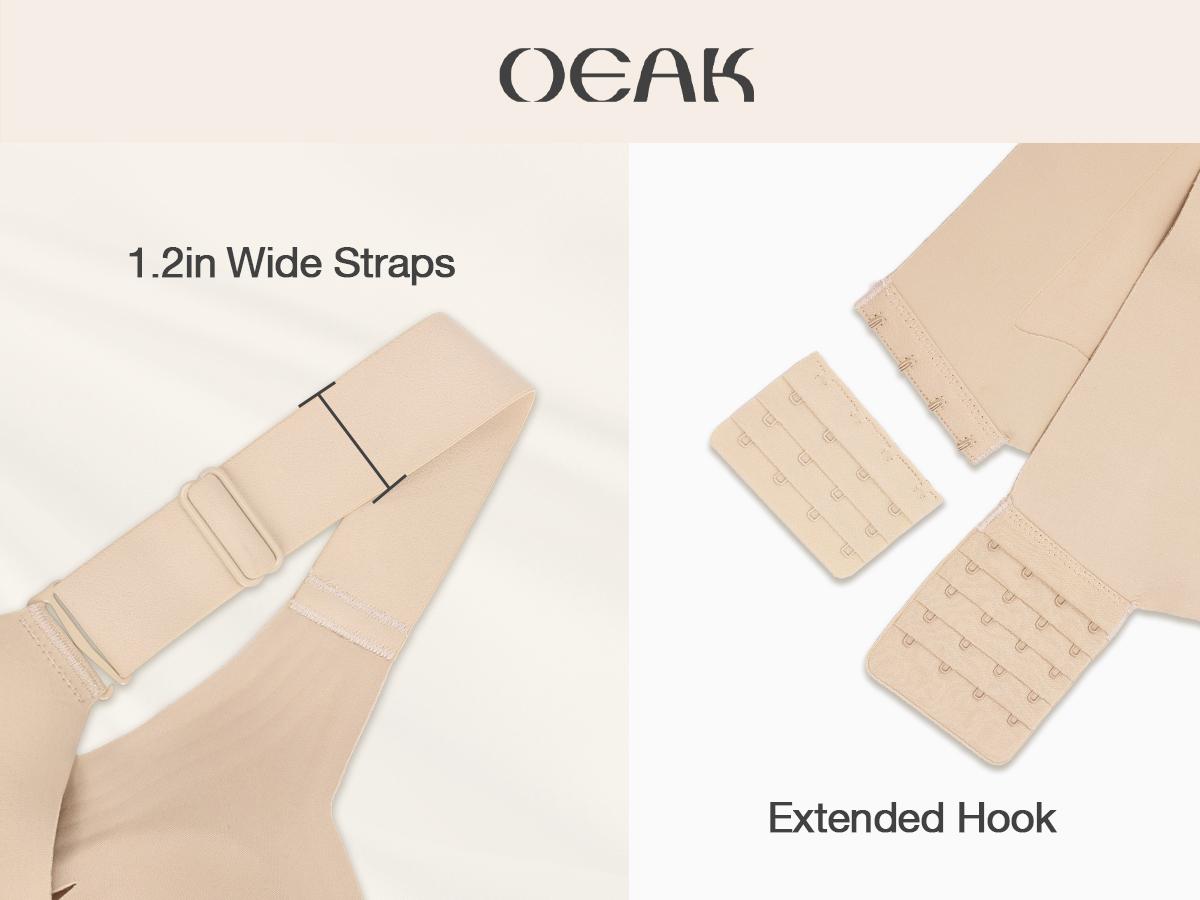 OEAK Jelly Bras Women Seamless Lift Bra Wireless Push Up No Underwire Full Coverage Plus Bras Comfort Supportive Sports T-Shirt Bra OEAK Jelly Bras Women Seamless Lift Bra Wireless Push Up No Underwire Full Coverage Plus Bras Comfort Supportive Sports T-Shirt Bra