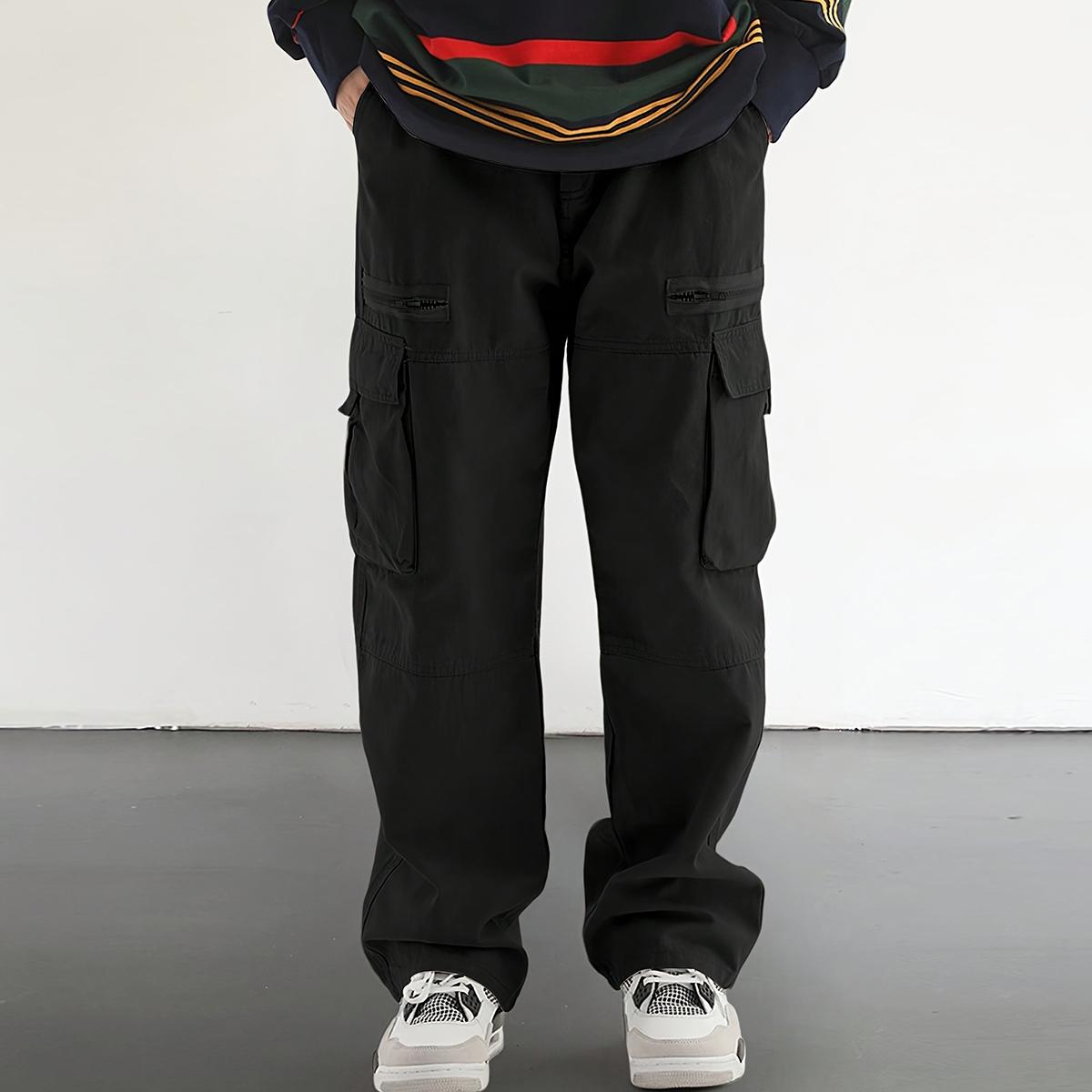 Men's work pants outdoor hiking multi-pocket practical trousers, casual style, suitable for all seasons