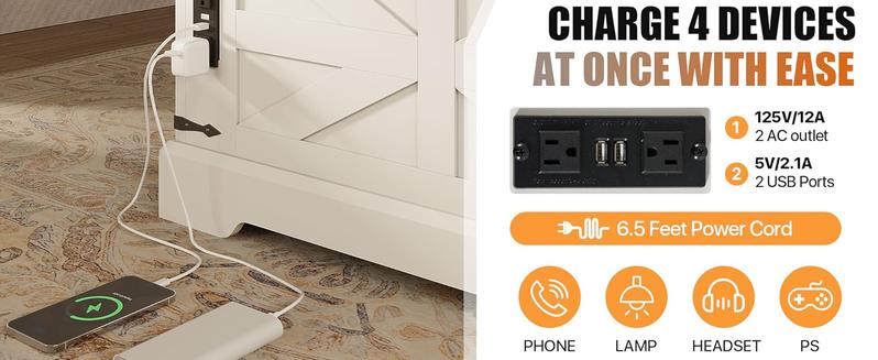 oneinmil 31" Lift Top Coffee Table with Storage Large Hidden Compartment White Square Farmhouse Coffee Table with Outlets USB Ports for Living Room