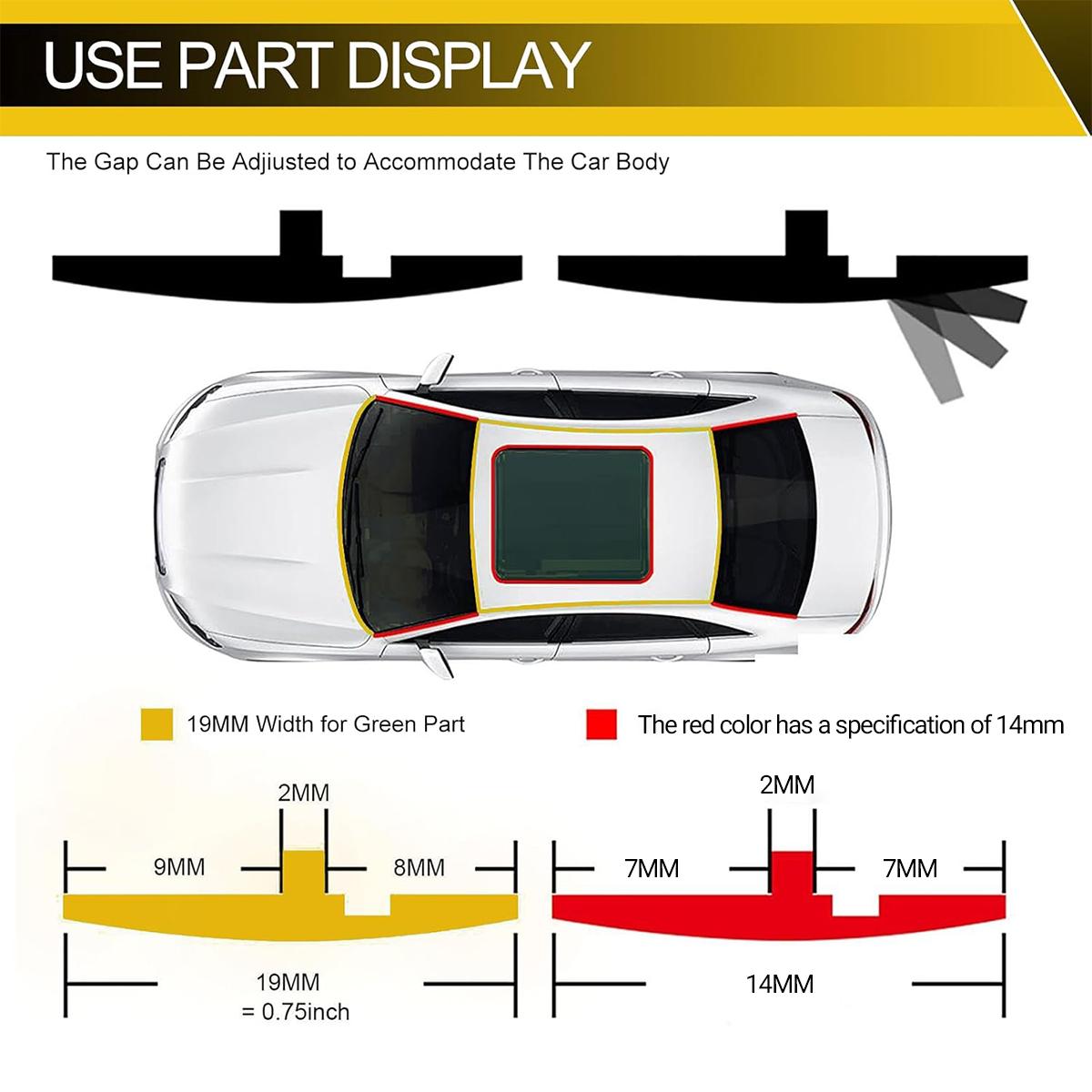 Car Windshield Rubber Seal, Car Windshield Seal Strip, Universal Car Window Seal, Car Exterior Accessories for Car Roof Windshield,Easy to Install,Water leakage prevention Car Windshield Rubber Seal, Car Windshield Seal Strip, Universal Car Window Seal, Car Exterior Accessories for Car Roof Windshield,Easy to Install,Water leakage prevention