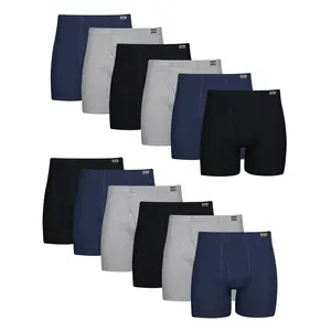 Hanes Men's Underwear Boxer Briefs Pack, 12-Pack, Moisture Wicking, No Ride Up Hanes Men's Underwear Boxer Briefs Pack, 12-Pack, Moisture Wicking, No Ride Up