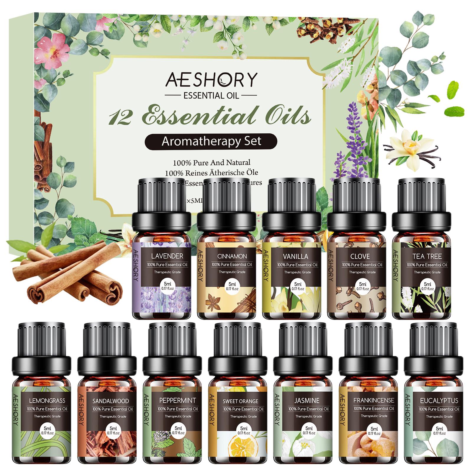 Essential Oils Set -12Pcs*5ML AromatherapyEssential Oil Kit for Diffuser, Humidifier,Aromatherapy, Massage, Soap, Candle Making(5mL) Healthcare Weliness ldeal for Birthday,Thanksgiving, Christmas Gifts Essential Oils Set -12Pcs*5ML AromatherapyEssential Oil Kit for Diffuser, Humidifier,Aromatherapy, Massage, Soap, Candle Making(5mL) Healthcare Weliness ldeal for Birthday,Thanksgiving, Christmas Gifts