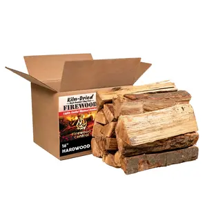 Firewood Central Kiln-Dried PA Hardwood – 16” Splits (Approx. 38 lb) – Sweet Smoking Wood for Cooking, Grilling, Wood-Fired Ovens & Campfires – Easy Light, Low Smoke, USA-Sourced